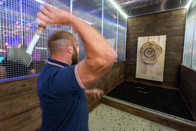 1 hour Private Axe Throwing Experience in Eastbourne - The axe lanes at Boom Battle Bar Eastbourne