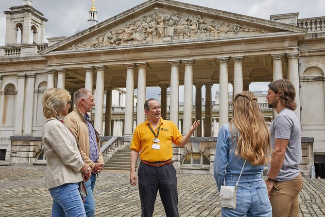 Blockbuster Film Tours - Old Royal Naval College, Greenwich - Starting at the riverside grounds and grand exteriors