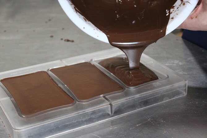 Chocolate Bar Making Workshop - York Cocoa Works - Tempering chocolate with a hair dryer