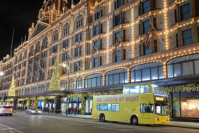 Christmas Lights Open-Top Bus Tour - Waterloo Bridge and London after dark