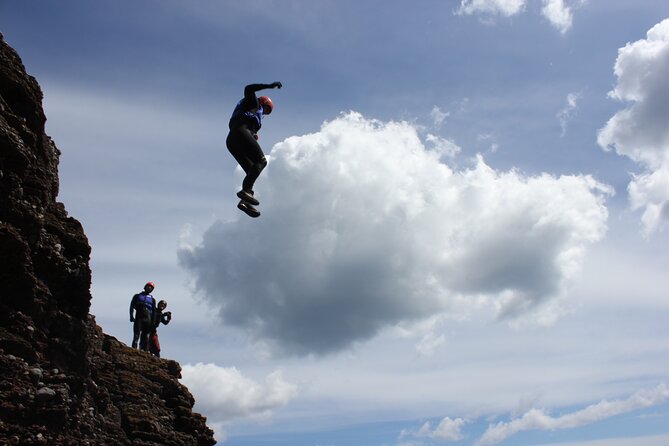 Coasteering Geopark Adventure In Torquay - Getting kitted up for the water