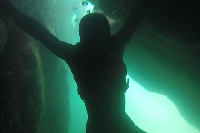 Coasteering Geopark Adventure In Torquay - Jumps that challenge you without forcing you