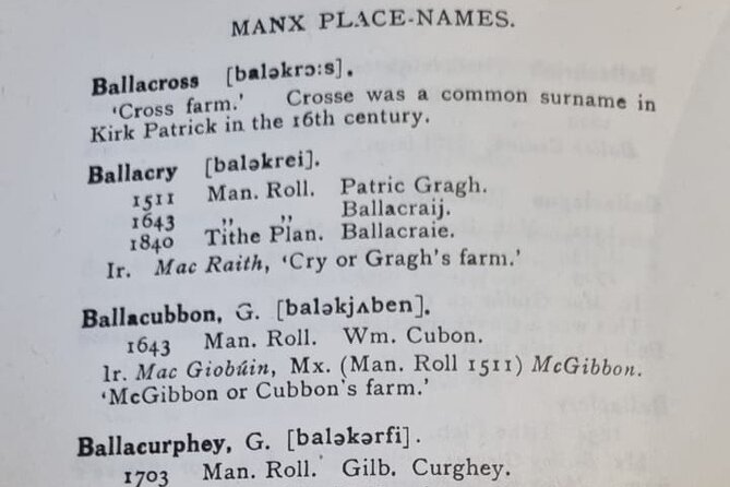 Discover your Manx Ancestors on the Isle of Man - Why the private format matters