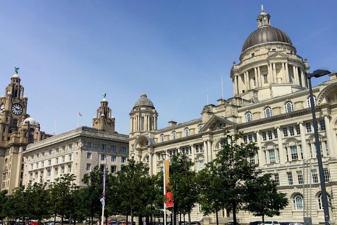 Fun, Flexible Treasure Hunt Around Liverpool with Cryptic Clues & Hidden Gems - The Three Graces by the Waterfront