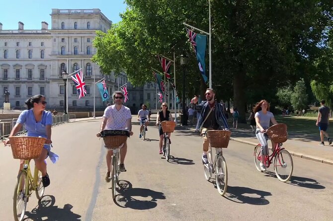 London Bike Tour: Landmarks, Secret Gems, Pub Stop & Street Art - Cleopatra’s Needle, the London Eye, and Westminster Bridge