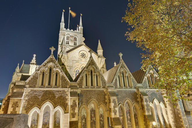 London Bridge Ghost Walking Tour - Southwark Cathedral and the city skyline