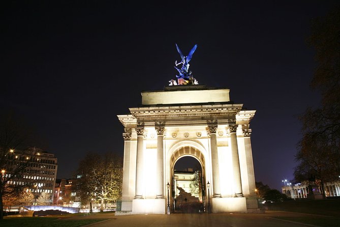 London by Night Bus Tour with Christmas Lights and Live Guide - Fortnum & Mason and the turn toward Big Ben