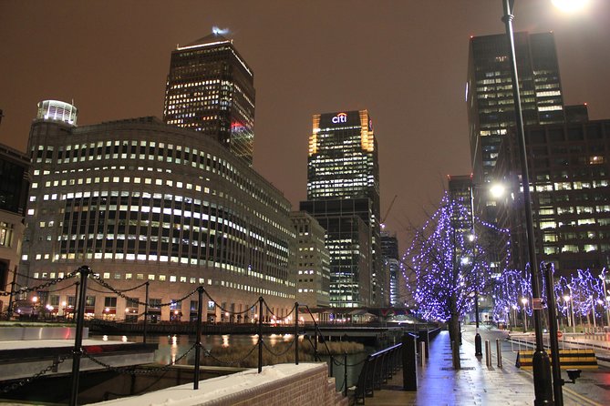 London Christmas Eve Illuminations Guided Tour by Night - The London Eye and the Thames view