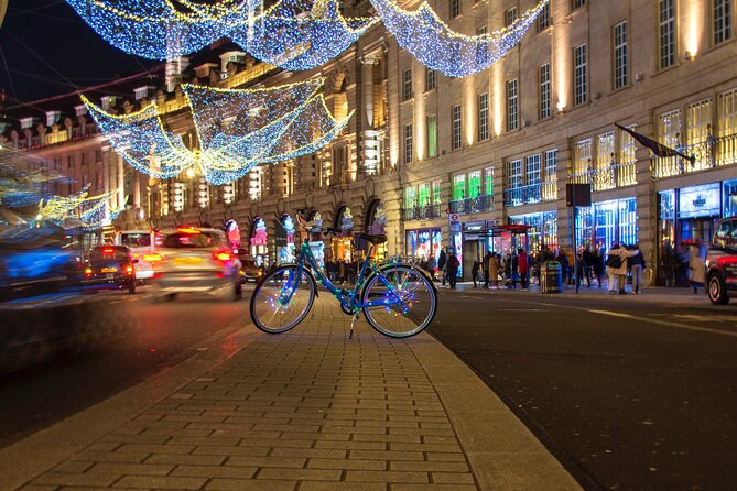 London Christmas Lights Bike Tour with Local Guide - Seven Dials and Covent Garden after dark