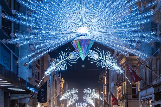 London Exclusive Christmas Lights Guided Tour by Black Cab - Buckingham Palace and Fortnum & Mason by drive-by