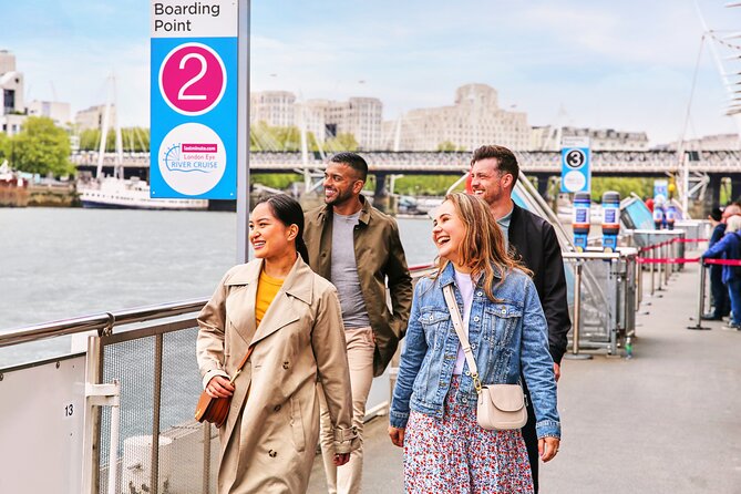 London Eye River Cruise - Upper deck, indoor seating, and London weather