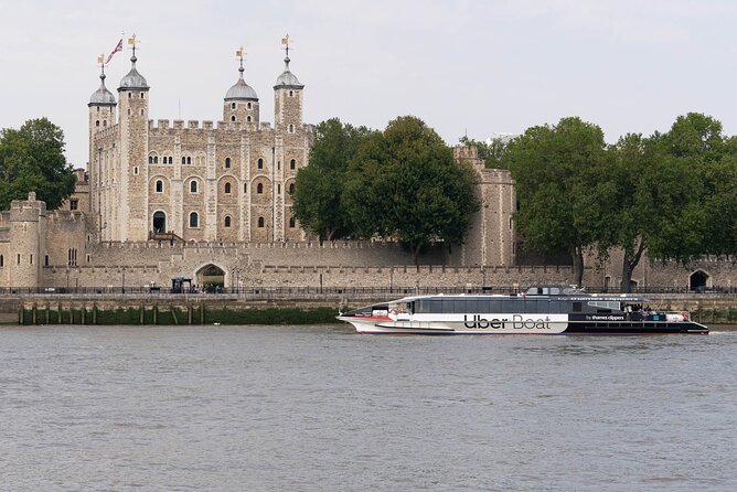 London: Hop-On Hop-Off 1 Day River Thames Adventure - Uber Boat - Canary Wharf changes the view to modern London
