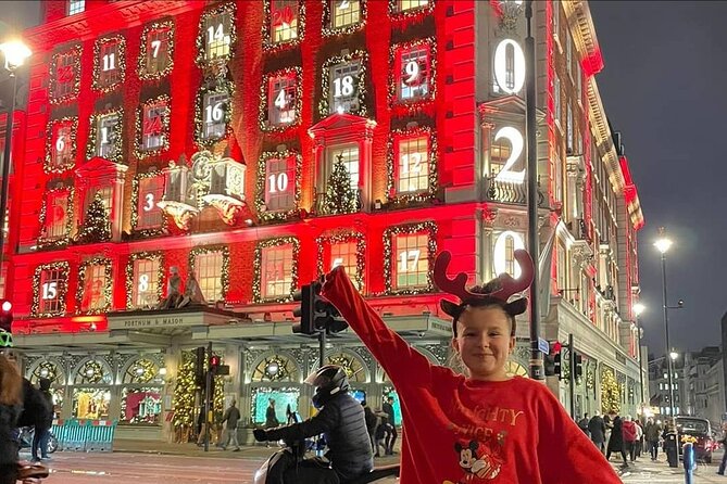 London Private Christmas Lights Taxi Tour with Pick Up - Carnaby Street brings a smaller, more playful mood