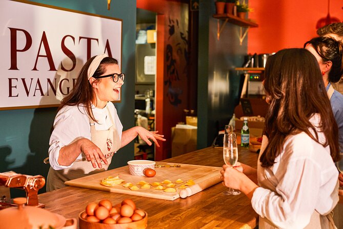 Pasta Making with Unlimited Prosecco in London's West End - Antipasti and Prosecco set the table