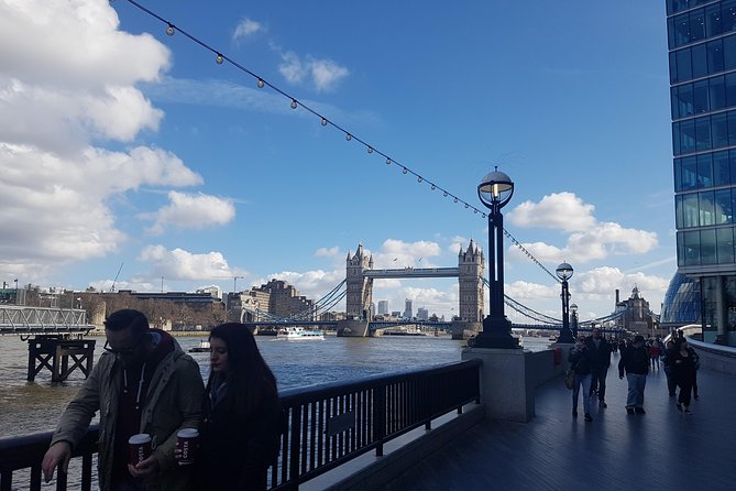 Private London Panoramic Tour by Car with Pick Up From Your Hotel - Crossing Tower Bridge and finding the best photo angle