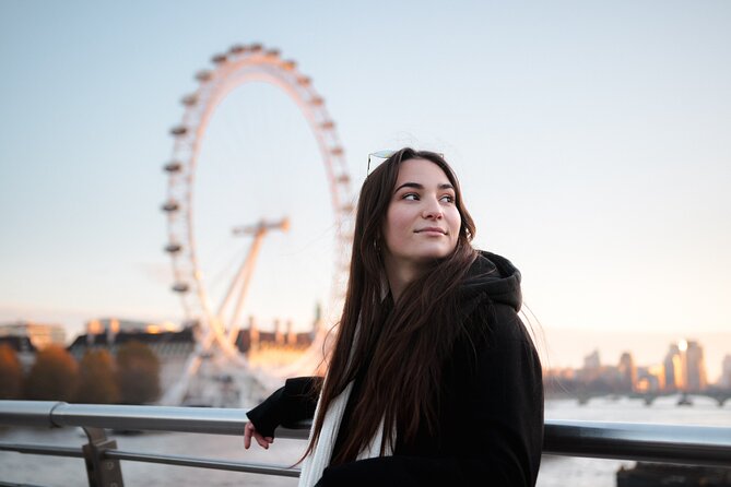 Private Photoshoot Outside The London Eye - Posing Beside the London Eye