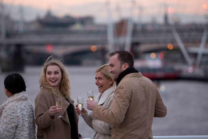 River Thames Evening Cruise with Sparkling wine and Canapés - Tower Bridge and the Shard after dark