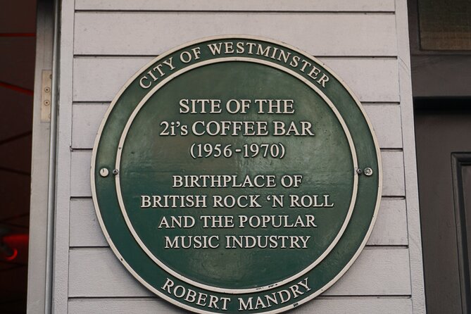 Rock Music Walking Tour of London's Soho - The coffee bar and a famous London music venue