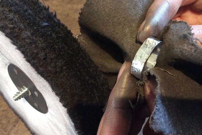 Silver Ring Workshop in Kent, England - Adding texture, pattern, or stamped details