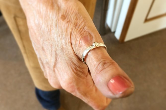 Silver Ring Workshop in Kent, England - Using heat to anneal and shape the ring