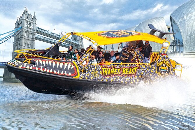 Speedboat 'THE THAMES BEAST' from Tower Millennium Pier - 40 mins - Why this 40-minute Thames ride works