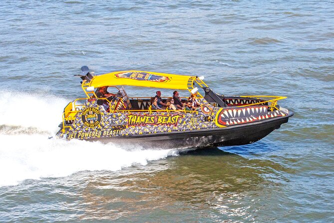 Speedboat 'THE THAMES BEAST' from Tower Millennium Pier - 40 mins - The return view of the Shard