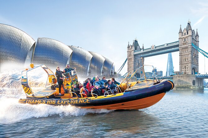 Speedboat 'Ultimate Tower Blast' from Tower Millennium Pier - 40 minutes - HMS Belfast and Tower Bridge at river level