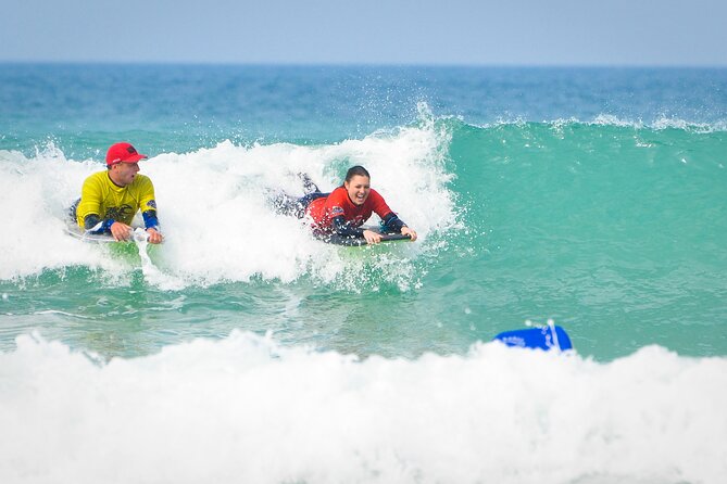 Taster Bodyboard Lesson in Newquay, Cornwall - Learning to trim, paddle, and choose waves