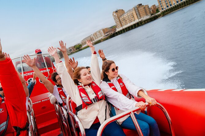 Thames High-Speed Zone Speedboat in London - Greenwich and the Cutty Sark from the river