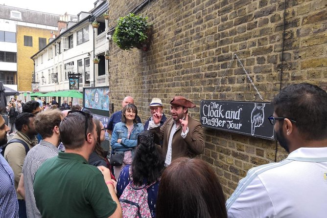 The Cloak and Dagger Tour in London - Borough Market below the modern stalls