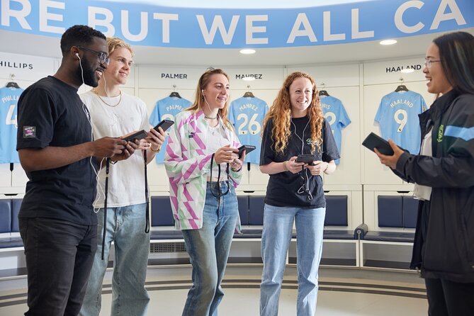 The Manchester City Stadium Tour - The away dressing room and warm-up area
