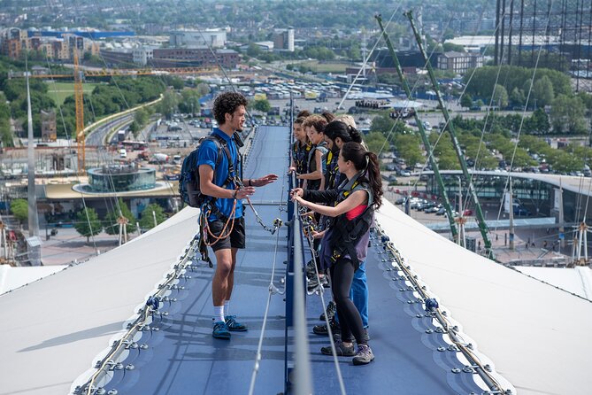 Up at The O2: Daytime Climb with Guided Tour with Panoramic Views - Walking across The O2 roof