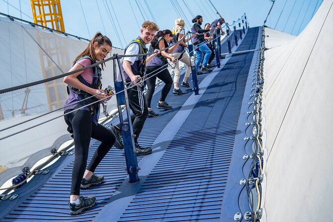 Up at The O2: Daytime Climb with Guided Tour with Panoramic Views - The south face and the steepest section