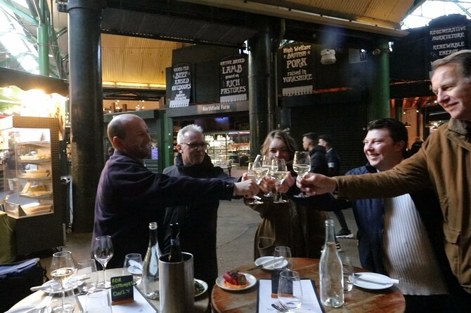 Walking Tour and Tasting at Indian Restaurant in London - London landmarks appear between the markets